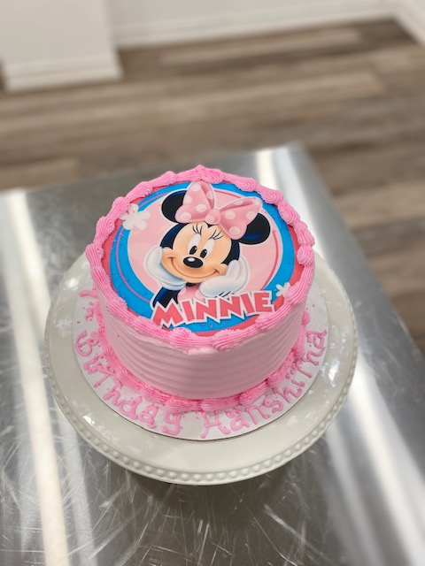 Two Tier Minnie Mouse Cake 1 - Cupcake Boutique