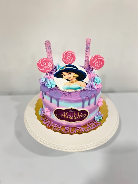 Princess Jasmine inspired Buttercream Cake - Da Cakes Houston