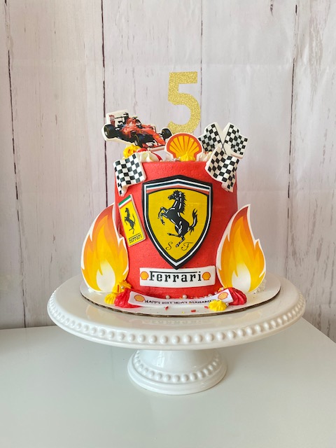 Ferrari Cake - Decorated Cake by Cheeky Munch Cakes - CakesDecor