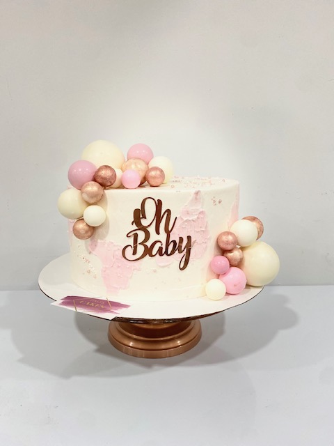 Pink Baby Shoe Cake | Free Gift & Delivery